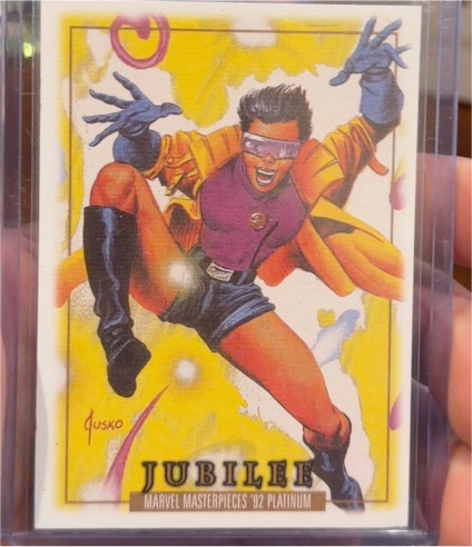 2024 SkyBox Marvel Masterpieces '92 Platinum #100 Jubilee Canvas — front
