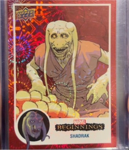 2022 Upper Deck Marvel Beginnings #167 Shadrak — front