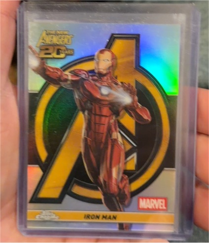 2025 Topps Chrome Marvel Iron Man The New Avengers 20th Anniversary #AV-9 — front
