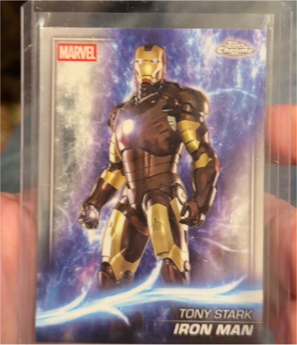 2025 Topps Chrome Marvel Studios #1 Tony Stark Iron Man — front