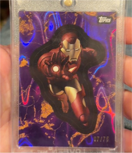 2025 Topps Marvel Comic Book Heroes #75 Iron Man — front