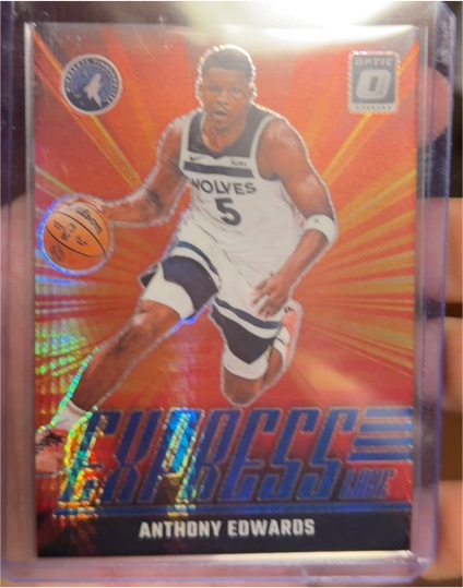 2024-25 Panini Donruss Optic #7 Anthony Edwards Express Lane — front