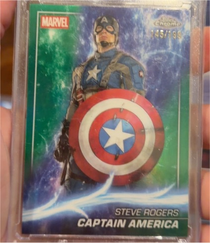 2025 Topps Chrome Marvel Studios #20 Captain America Steve Rogers — front