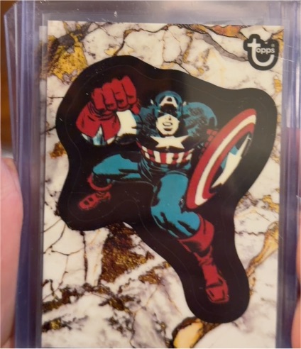2025 Topps Marvel Comic Book Heroes #31 Captain America — front