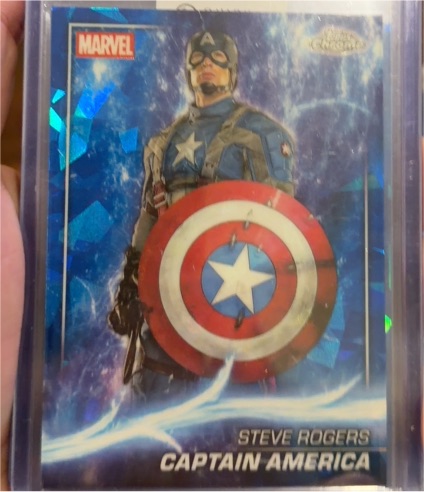 2025 Topps Chrome Marvel Studios #20 Steve Rogers Captain America — front