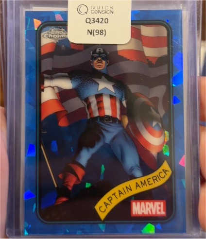 2025 Topps Chrome Marvel #185 Captain America — front