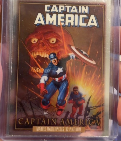 Marvel Masterpieces '92 Platinum #FC-8 Captain America Fantastic Covers — front
