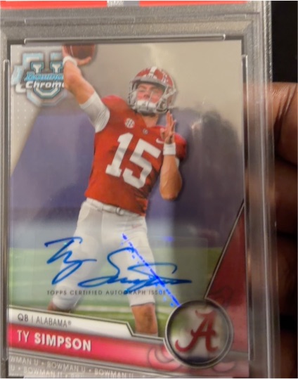 2023 Bowman Chrome University #23 Ty Simpson — front