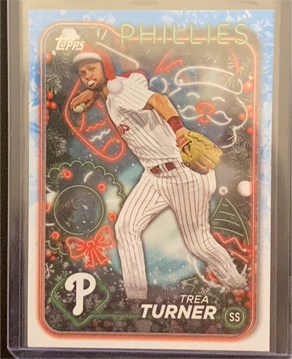 2024 Topps Holiday #H43 Trea Turner — front