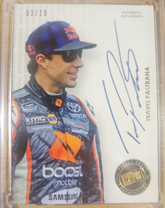 2013 Press Pass Signings #Travis Pastrana — front