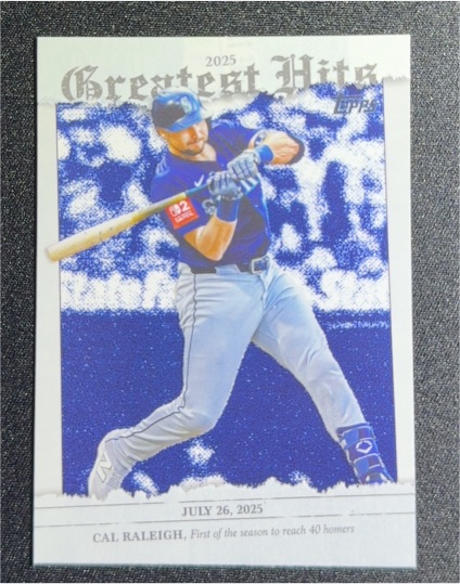 2026 Topps Series 1 #GH-8 Cal Raleigh 2025 Greatest Hits — front