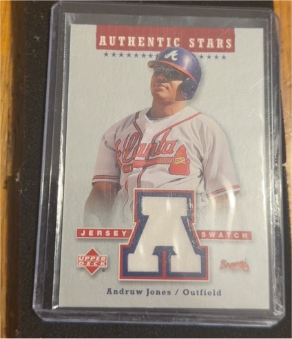 2003 Upper Deck Authentic Stars #AS-AJ Andruw Jones — front