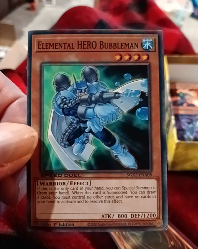 2008 Yu-Gi-Oh! Speed Duel #SDY-028 Elemental HERO Bubbleman — front