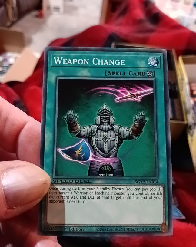 2020 Yu-Gi-Oh! SGX2-ENB14 Weapon Change — front