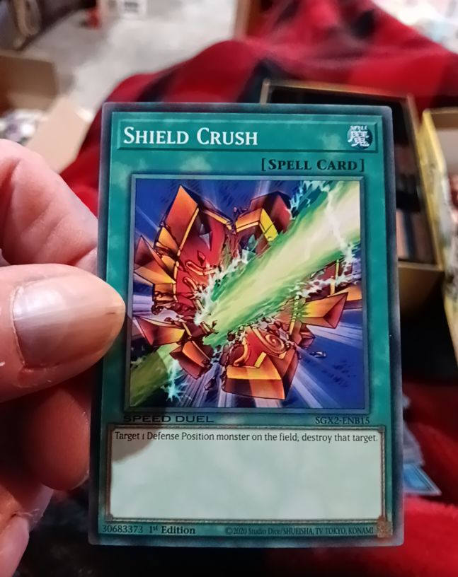 2020 Yu-Gi-Oh! Speed Duel #SGX2-ENB15 Shield Crush — front