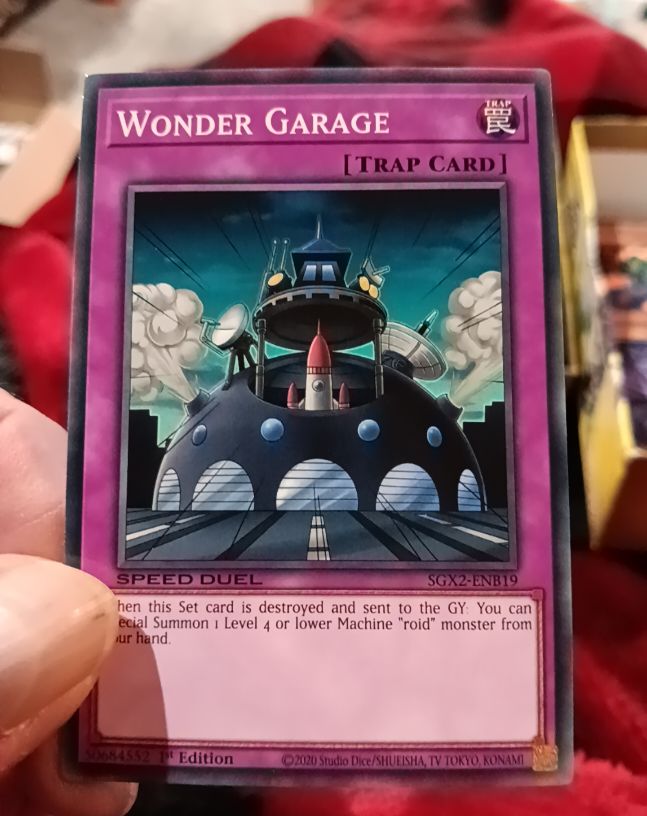 2020 Yu-Gi-Oh! SGX2-ENB19 Wonder Garage — front