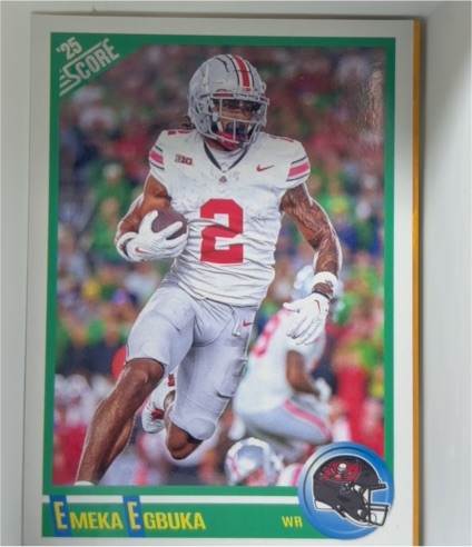 2025 Panini Score #2 Emeka Egbuka — front