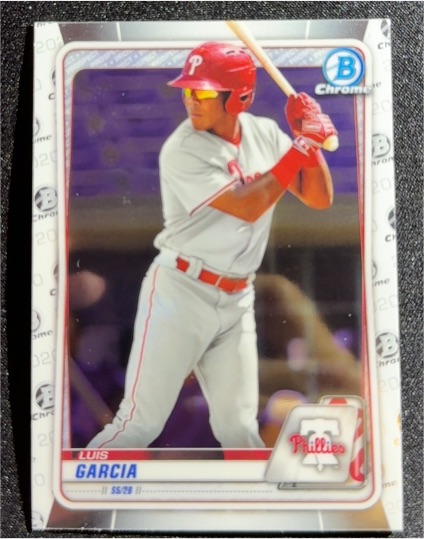 2020 Bowman Chrome #BCP-199 Luis Garcia — front
