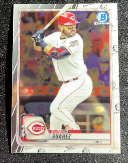 2020 Bowman Chrome #33 Eugenio Suarez — front