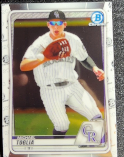 2020 Bowman Chrome #BD-175 Michael Toglia — front