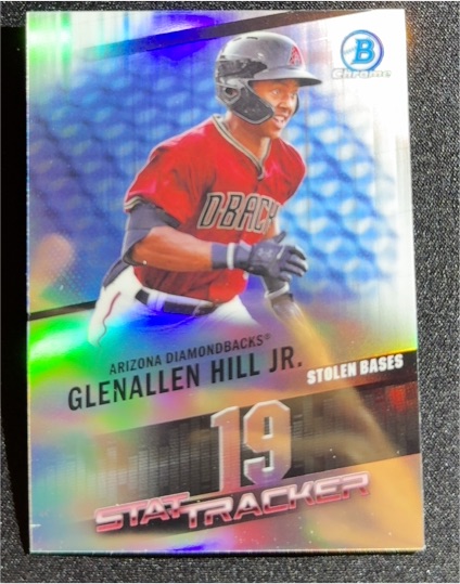 2020 Bowman Chrome #ST-7 Glenallen Hill Jr. Stat Tracker — front