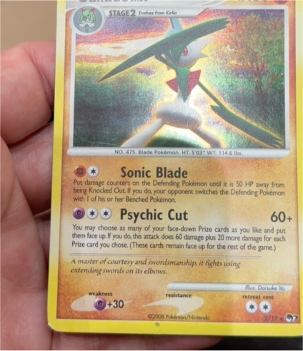 2007 Pokémon Secret Wonders #6 Gallade — front