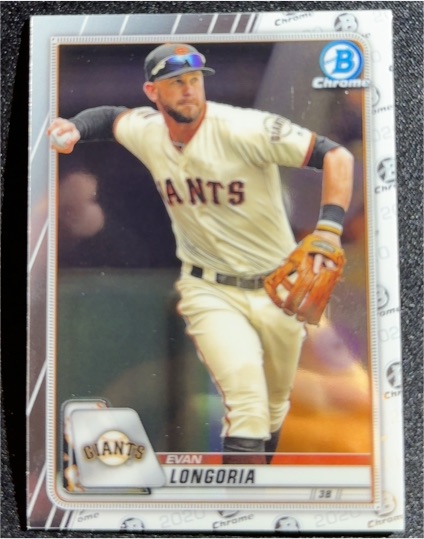 2020 Bowman Chrome #42 Evan Longoria — front