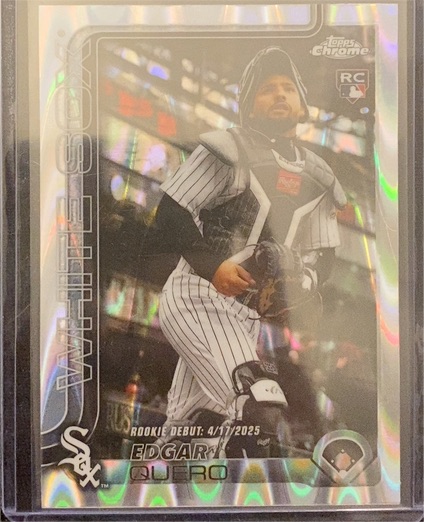 2025 Topps Chrome Update #USC169 Edgar Quero Rookie Debut — front