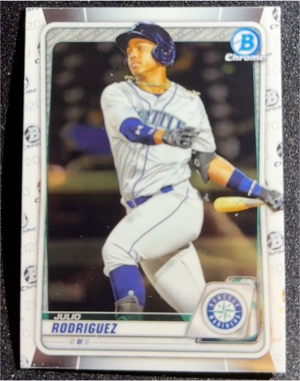 2020 Bowman Chrome Prospects #BCP-175 Julio Rodriguez — front