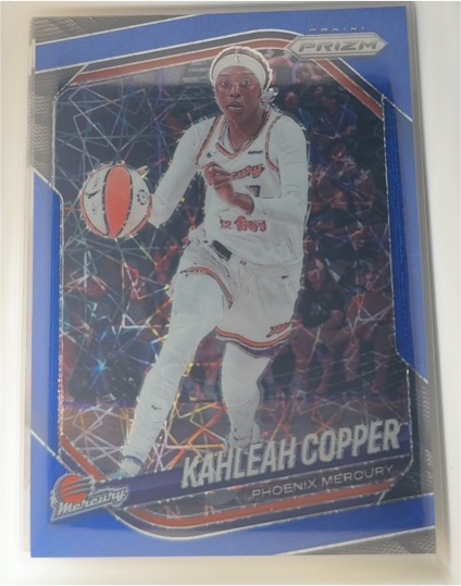 2025 Panini Prizm WNBA #62 Kahleah Copper Blue Velocity Prizm Phoenix Mercury — front