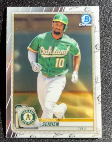 2020 Bowman Chrome #75 Marcus Semien — front