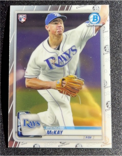 2020 Bowman Chrome #80 Brendan McKay — front