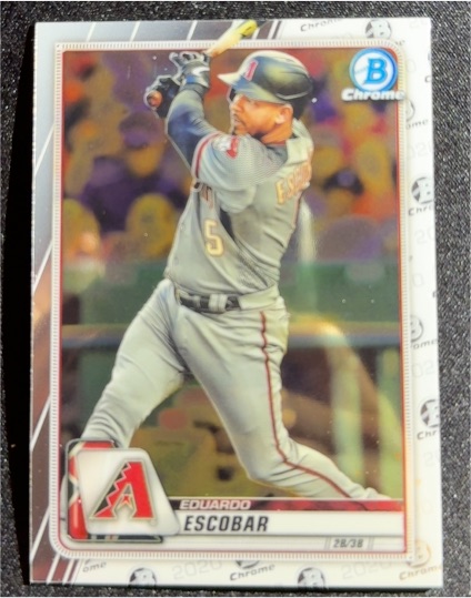 2020 Bowman Chrome #95 Eduardo Escobar — front