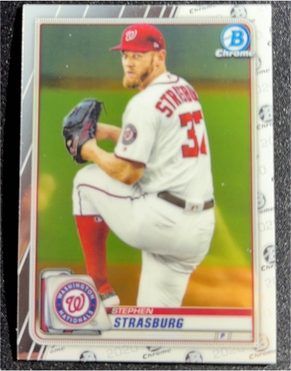 2020 Bowman Chrome #29 Stephen Strasburg — front
