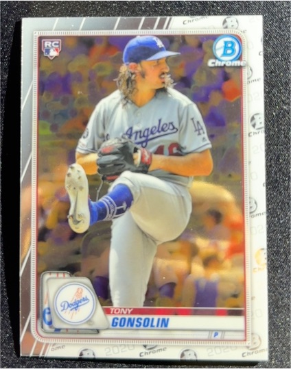 2020 Bowman Chrome #74 Tony Gonsolin — front