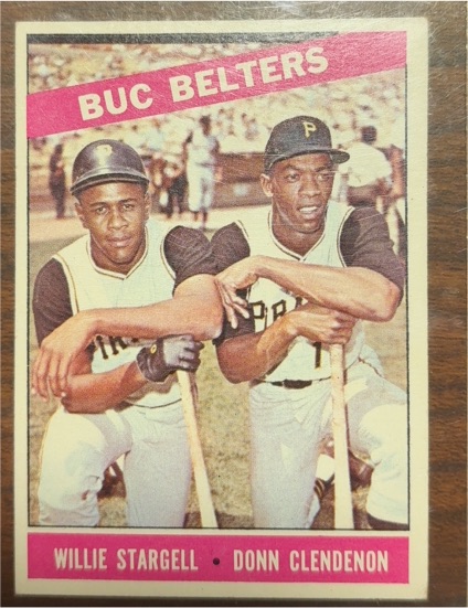 1966 Topps #99 Buc Belters Willie Stargell Donn Clendenon — front