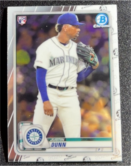 2020 Bowman Chrome #20 Justin Dunn — front