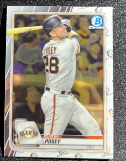 2020 Bowman Chrome #21 Buster Posey — front