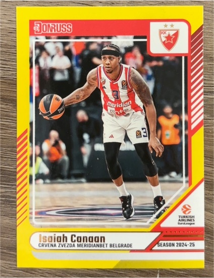 2024-25 Donruss EuroLeague #10 Isiah Canaan — front