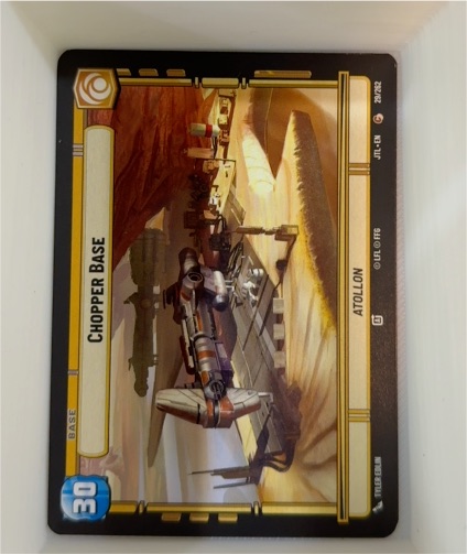 2015 Star Wars Unlimited #30 Chopper Base — front