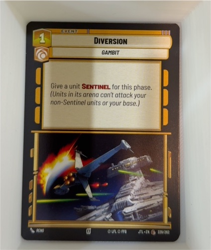 2025 Star Wars Unlimited #229 Diversion — front