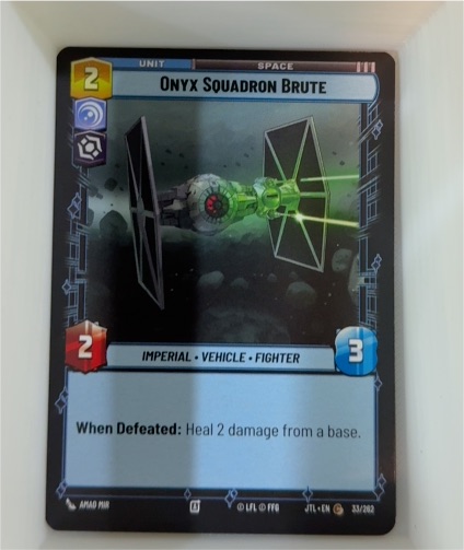 2025 Star Wars Unlimited #33 Onyx Squadron Brute — front