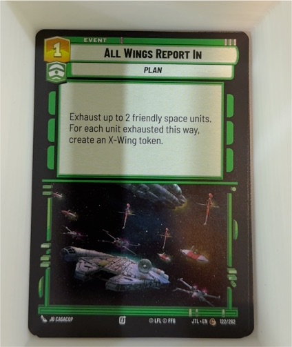 Star Wars Unlimited #122 All Wings Report In — front