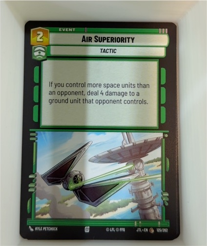 2025 Star Wars Unlimited Jump to Lightspeed #125 Air Superiority — front
