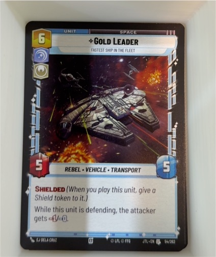 2025 Star Wars Unlimited #54 Gold Leader — front