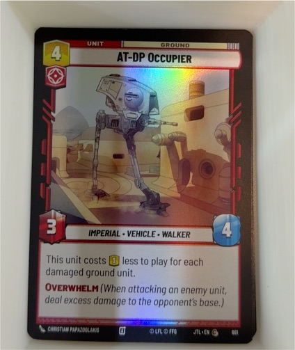 2025 Star Wars Unlimited #163 AT-DP Occupier — front