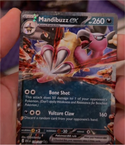 2021 Pokemon #139 Mandibuzz ex — front