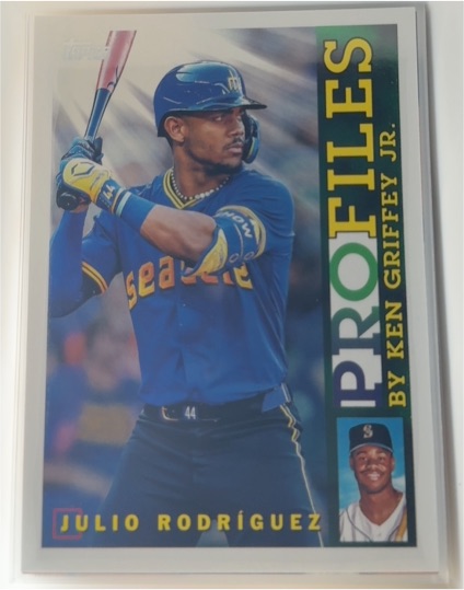 2026 Topps Series 1 #TP-21 Julio Rodriguez Profiles by Ken Griffey Jr. — front