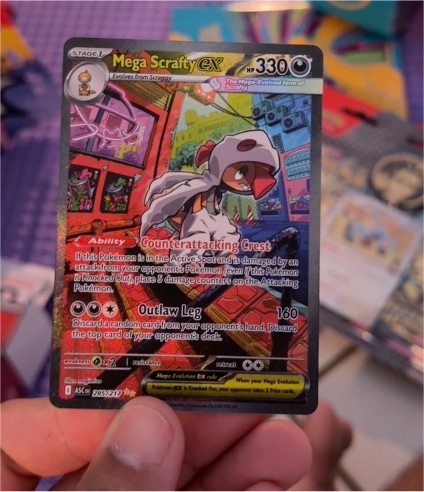 2023 Pokémon Ascended Heroes #285 Mega Scrafty EX — front
