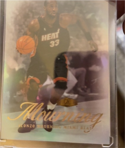 1999-00 Fleer Flair Showcase #13 Alonzo Mourning — front
